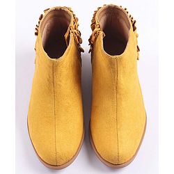 Pine Kids Frilled Winter Boots - Yellow