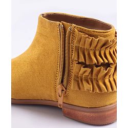 Pine Kids Frilled Winter Boots - Yellow