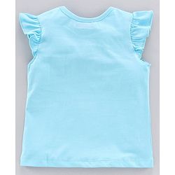 Pine Kids Girls  Half Sleeves tees 7-8Y Blue Radiance