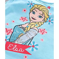 Pine Kids Girls  Half Sleeves tees 7-8Y Blue Radiance