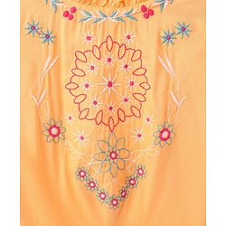 Pine Kids Full Sleeves Embroidery Top - Yellow