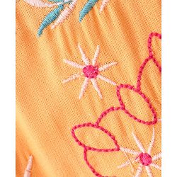Pine Kids Full Sleeves Embroidery Top - Yellow