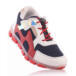 Pine Kids Sports Shoes with LED Lights - White Red