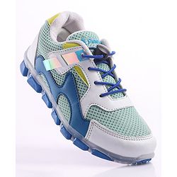 Pine Kids Sports Shoes with LED Lights - White Red