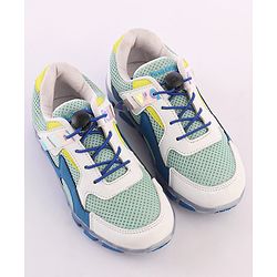 Pine Kids Sports Shoes with LED Lights - White Red