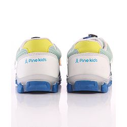 Pine Kids Sports Shoes with LED Lights - White Red