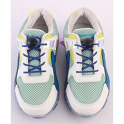 Pine Kids Sports Shoes with LED Lights - White Red
