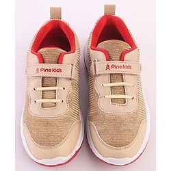 Pine Kids Sports Shoes - Golden