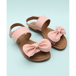 Pine Kids Sandals Bow Applique - Mustard Yellow