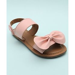 Pine Kids Sandals Bow Applique - Mustard Yellow