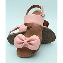 Pine Kids Sandals Bow Applique - Mustard Yellow