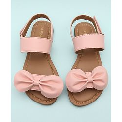 Pine Kids Sandals Bow Applique - Mustard Yellow