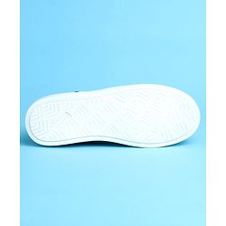 Pine Kids Slip On Casual Shoes Logo Design - Black