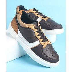 Pine Kids Slip On Casual Shoes Color Block - Brown