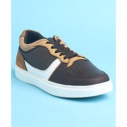 Pine Kids Slip On Casual Shoes Color Block - Brown