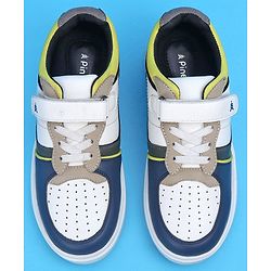 Pine Kids Slip On Casual Shoes Color Block - White