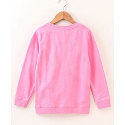Pine Kids Full Sleeves Bio Washed Sweatshirt Text Graphic Pack of 2 - Pink & Blue