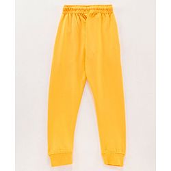 Pine Kids Full Length Bio Wash Track Pants Solid - Yellow Blue