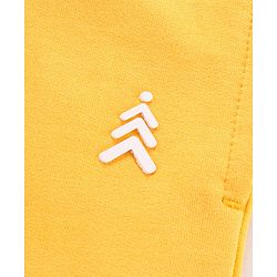 Pine Kids Full Length Bio Wash Track Pants Solid - Yellow Blue
