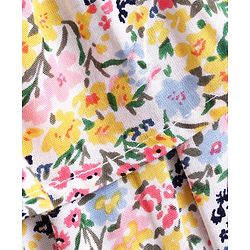 Pine Kids Cold Shoulder Bio Wash Frock Floral Print - White