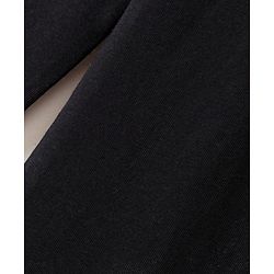 Pine Kids Full Sleeves Frock Text Graphic - Black