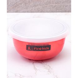 Pine Kids Non Spill Bowls with Spoon Pack of 2 - Blue Pink