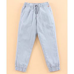 Pine Kids Full Length Cotton Cargo Pants - Grey