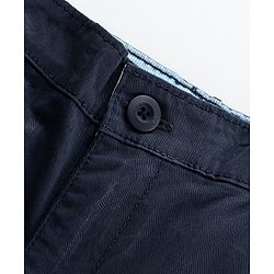 Pine Kids Cotton Lycra Full Length Chino Pant - Navy Blue