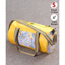 Pine Kids Printed Duffle Bag for 1 Day Trip - Yellow