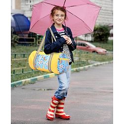 Pine Kids Printed Duffle Bag for 1 Day Trip - Yellow