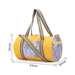 Pine Kids Printed Duffle Bag for 1 Day Trip - Yellow
