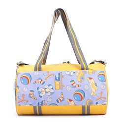 Pine Kids Printed Duffle Bag for 1 Day Trip - Yellow