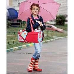 Pine Kids Duffle Bag with Shoe Compartment for 1 Day Trip  - Blue