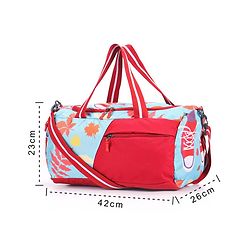 Pine Kids Duffle Bag with Shoe Compartment for 1 Day Trip  - Blue