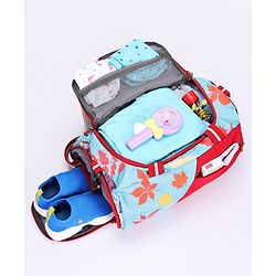 Pine Kids Duffle Bag with Shoe Compartment for 1 Day Trip  - Blue