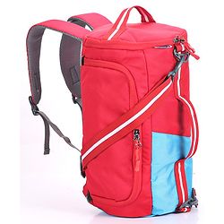 Pine Kids Duffle Bag cum Backpack for 1 Day Trip  - Red