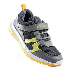 Pine Kids Sports Shoes - Dark & Light Grey