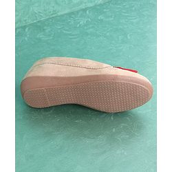 Pine Kids Bellies & Peep Toes Bow Applique - Cream