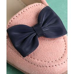 Pine Kids Bellies & Peep Toes Bow Applique - Pink