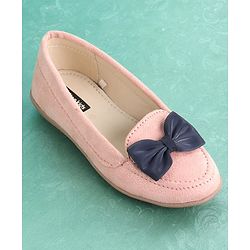 Pine Kids Bellies & Peep Toes Bow Applique - Pink