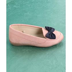 Pine Kids Bellies & Peep Toes Bow Applique - Pink
